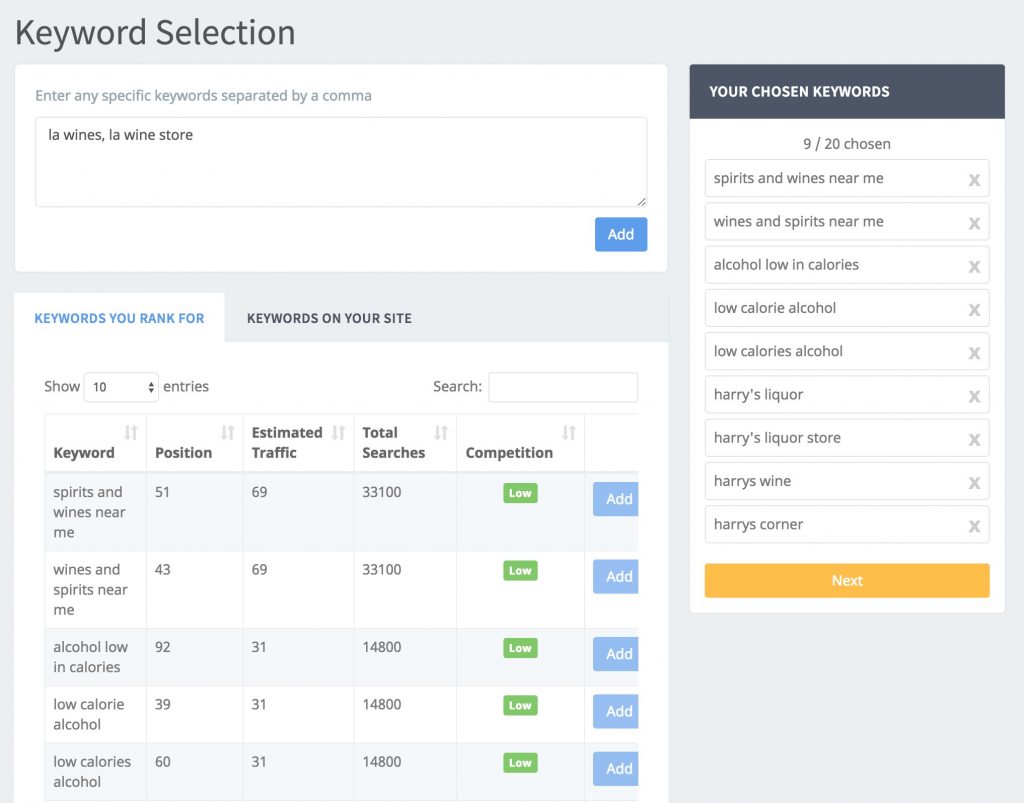 Alat DIY audit SEO SEOptimer